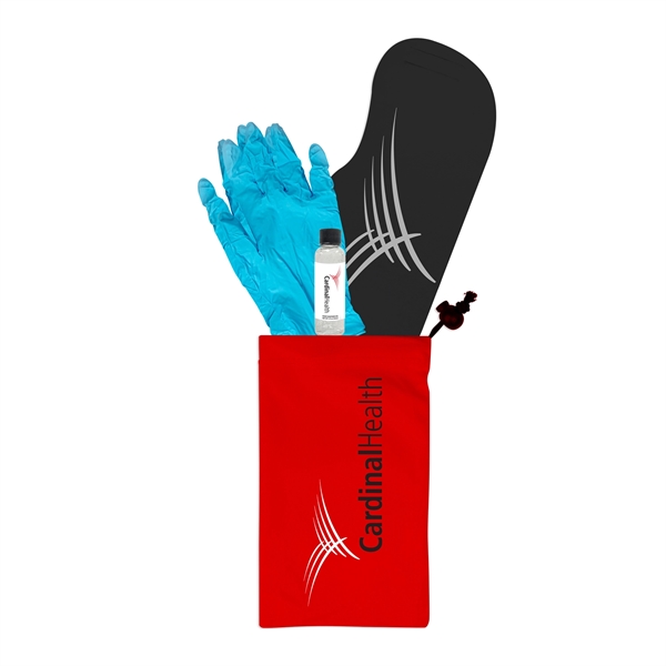 Kit that includes a USA-made face mask, 2 oz. sanitizer bottle... from ASI 44900 NC Custom (CI/Lanco) / Lanco