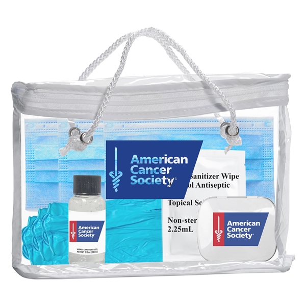Transparent tote filled with antiseptic wipes, domed mint , 1 oz.... from ASI 44900 NC Custom (CI/Lanco) / Lanco