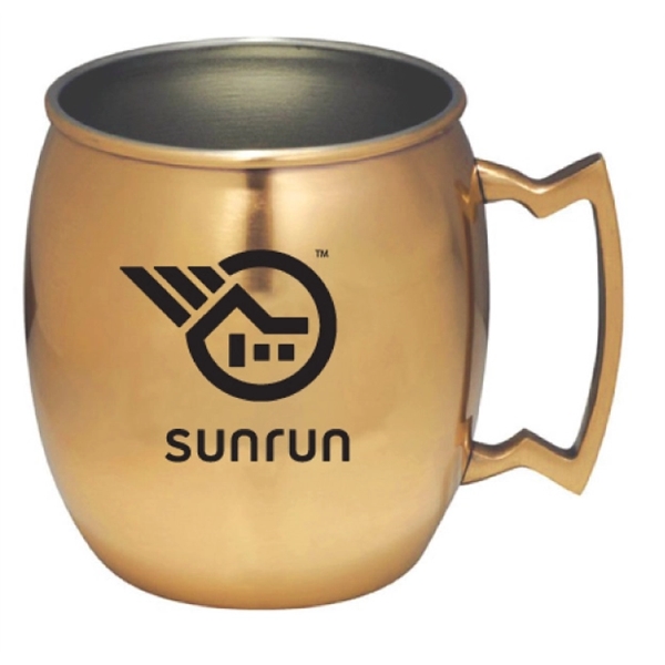 14 Oz. Copper coated Moscow mule mug, special design handle, single... from ASI 36988 Artek USA Inc