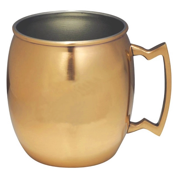 14 Oz. Copper coated Moscow mule mug, special design handle, single... from ASI 36988 Artek USA Inc