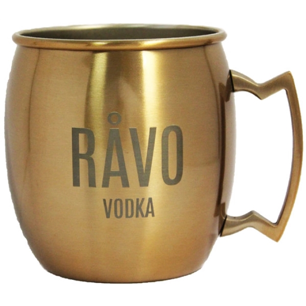 14 Oz. Copper coated Moscow mule mug, special design handle, single... from ASI 36988 Artek USA Inc