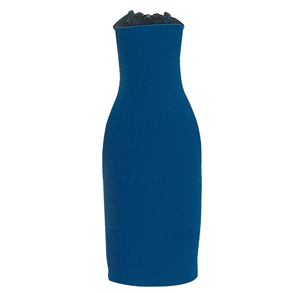 Long necked bottle insulator with zippered closure with O-ring pull.... from ASI 61125 Hit Promotional Products / Hit®