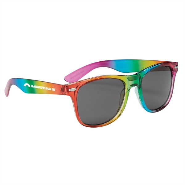 Polycarbonate rainbow colored Malibu sunglasses with UV400 protection.... from ASI 61125 Hit Promotional Products / Hit®