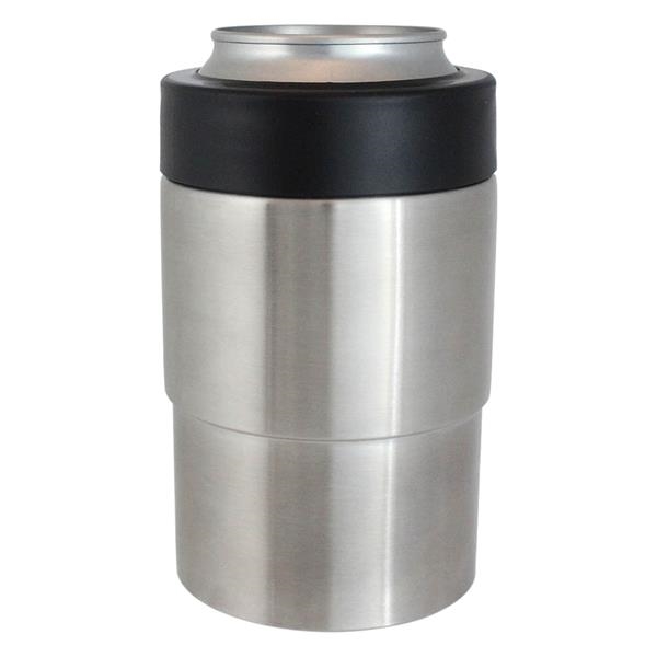 Insulated can holder made from stainless steel, fits most 12 oz.... from ASI 61125 Hit Promotional Products