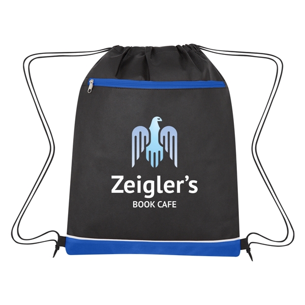 Drawstring bag made from 80-gram laminated non-woven, coated water-resistant polypropylene... from ASI 61125 Hit Promotional Products / Hit®