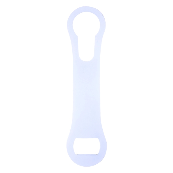 2" x 7 3/8" bottle opener that's made of metal.... from ASI 61125 Hit Promotional Products / Hit®