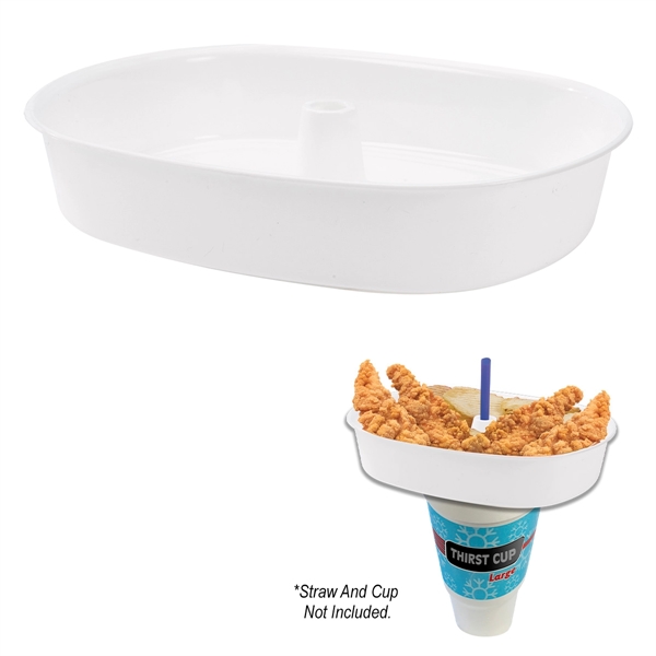 30 oz. oval Grub Tub with straw hole in the middle... from ASI 61125 Hit Promotional Products / Hit®