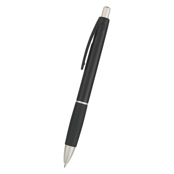 Plunger action pen with rubber grip... from ASI 61125 Hit Promotional Products / Hit®