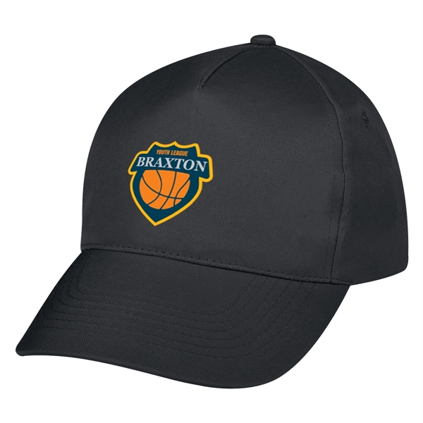 5-panel polyester hat with adjustable self-material strap with hook and loop... from ASI 61125 Hit Promotional Products / Hit®