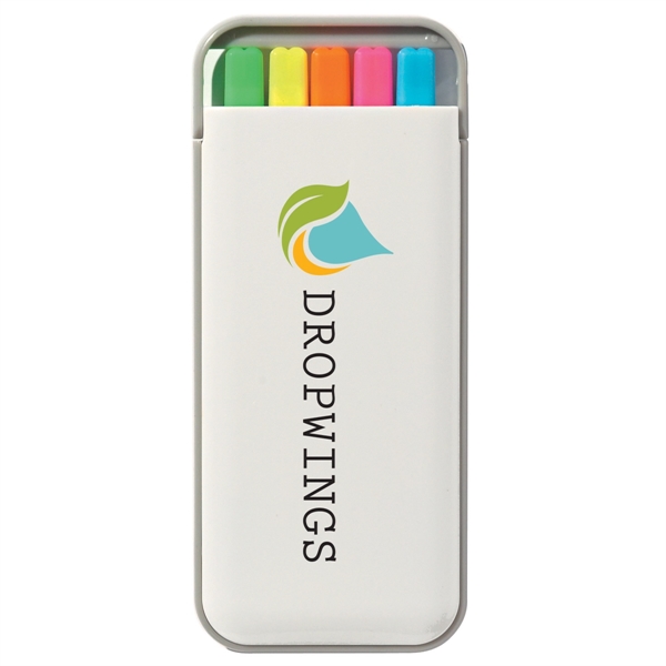 5 In 1 Highlighter set with 5 chisel top highlighters in... from ASI 61125 Hit Promotional Products / Hit®
