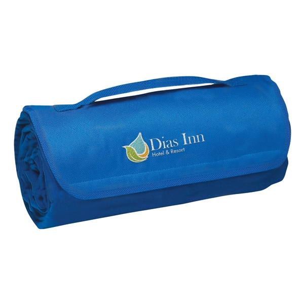 Large 48" x 53" polyester sweatshirt material blanket with fleece underside.... from ASI 61125 Hit Promotional Products / Hit®