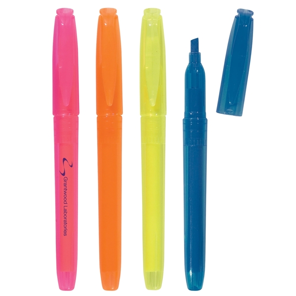 Pocket highlighter with chisel tip and fade resistant ink.... from ASI 61125 Hit Promotional Products / Hit®