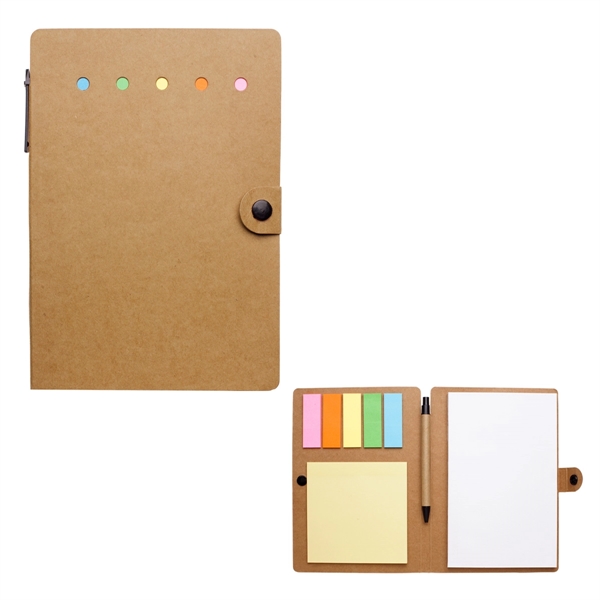 Large Snap Notebook with Desk Essentials.  Matching Pen has Paper... from ASI 61125 Hit Promotional Products / Hit®