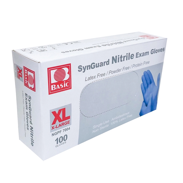 Disposable powder-free nitrile gloves; available in Small, Medium, Large and X-Large... from ASI 40544 Binaco / Binaline