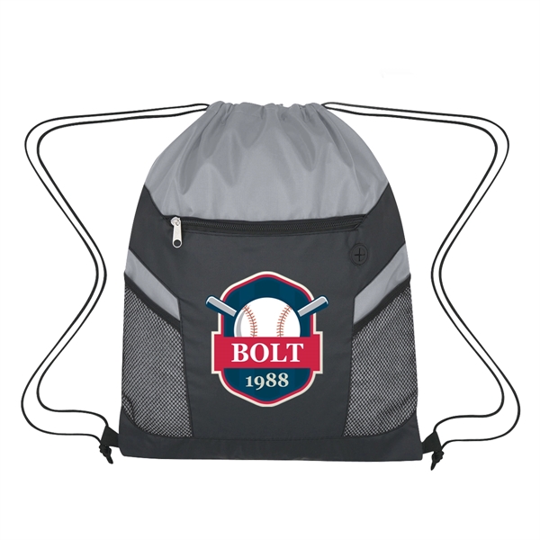 Drawstring bag made of 210 denier PU ripstop.... from ASI 61125 Hit Promotional Products / Hit®
