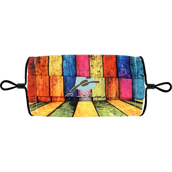 Single Pleat Full Color Fabric Face Mask... from ASI 30208 A P Specialties / AP Specialties