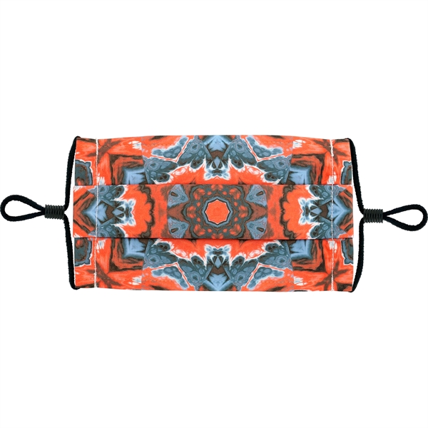 Single Pleat Full Color Fabric Face Mask... from ASI 30208 A P Specialties / AP Specialties