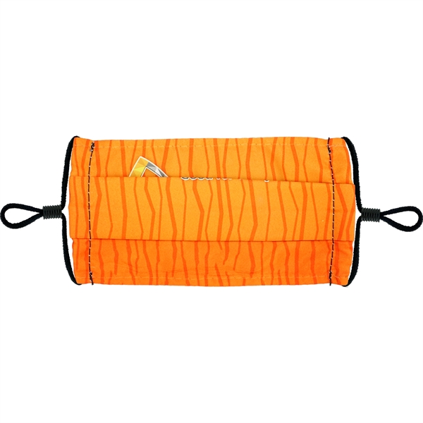 Single Pleat Full Color Fabric Face Mask... from ASI 30208 A P Specialties / AP Specialties