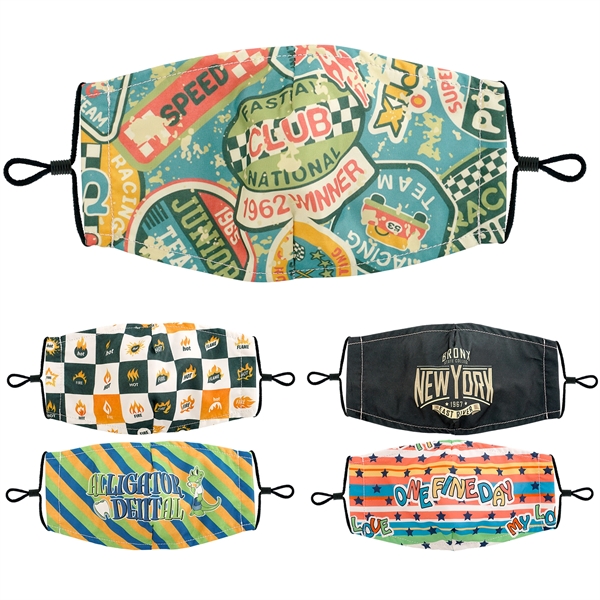 Smooth Full Color Fabric Face Mask... from ASI 30208 A P Specialties / AP Specialties