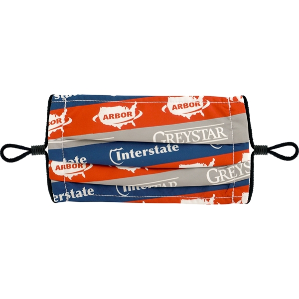 Full Color Pleated Face Mask... from ASI 30208 A P Specialties / AP Specialties