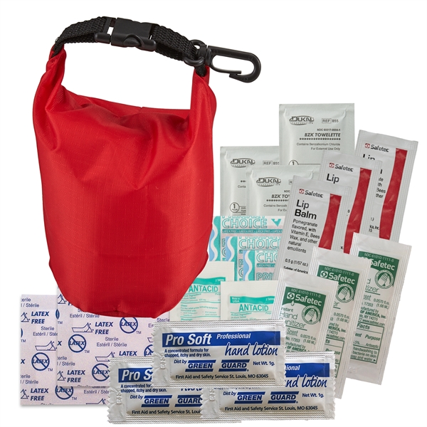 Ripstop first aid kit roll top bag with latex free bandages,... from ASI 52840 Evans Manufacturing