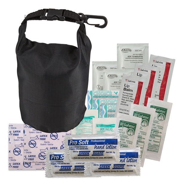 Ripstop first aid kit roll top bag with latex free bandages,... from ASI 52840 Evans Manufacturing