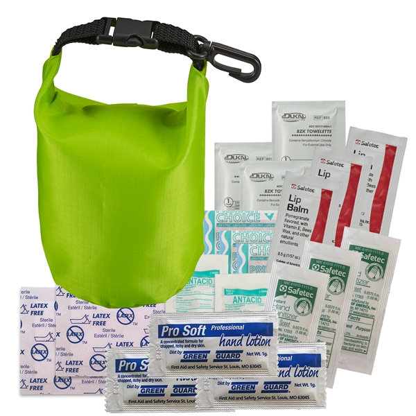 Ripstop first aid kit roll top bag with latex free bandages,... from ASI 52840 Evans Manufacturing