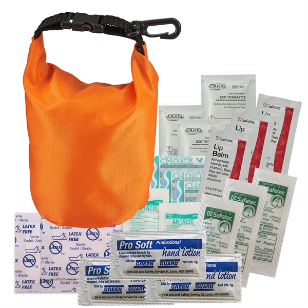 Ripstop first aid kit roll top bag with latex free bandages,... from ASI 52840 Evans Manufacturing