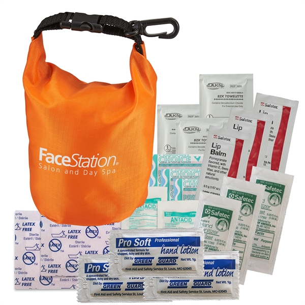 Ripstop first aid kit roll top bag with latex free bandages,... from ASI 52840 Evans Manufacturing