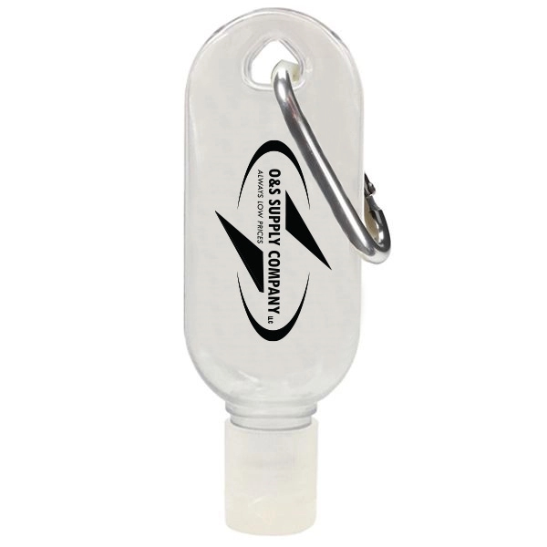 1 oz. hand sanitizer gel with carabiner!... from ASI 74779 O & S Supply Company LLC