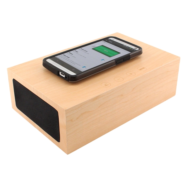 Wireless charging station that's also an alarm clock, wireless speaker and... from ASI 61125 Hit Promotional Products / Hit®