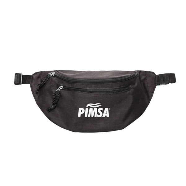 Heather polyester waist pack with 3 compartments for more storage capacity... from ASI 84592 St Regis Group