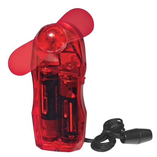 Mini fan with breakaway neck cord attachment.... from ASI 61125 Hit Promotional Products / Hit®