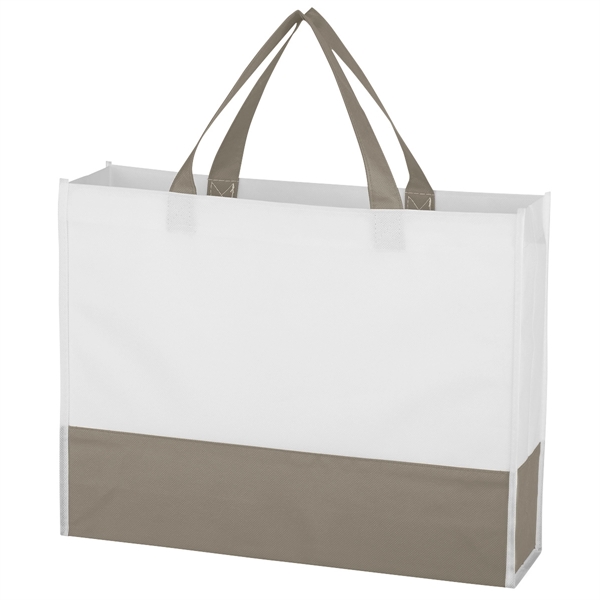 Non-Woven Prism Tote Bag Made Of 70 Gram Non-Woven, Coated Water-Resistant... from ASI 61125 Hit Promotional Products / Hit®