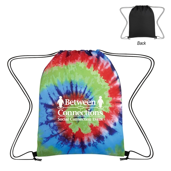 13" x 17" drawstring bag with tie-dye design that's made of... from ASI 61125 Hit Promotional Products / Hit®
