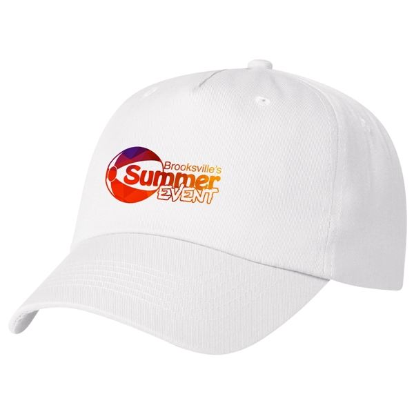 5 Panel Polyester Cap. 100% Polyester. 5 Panel, Medium Profile. Unstructured... from ASI 61125 Hit Promotional Products / Hit®