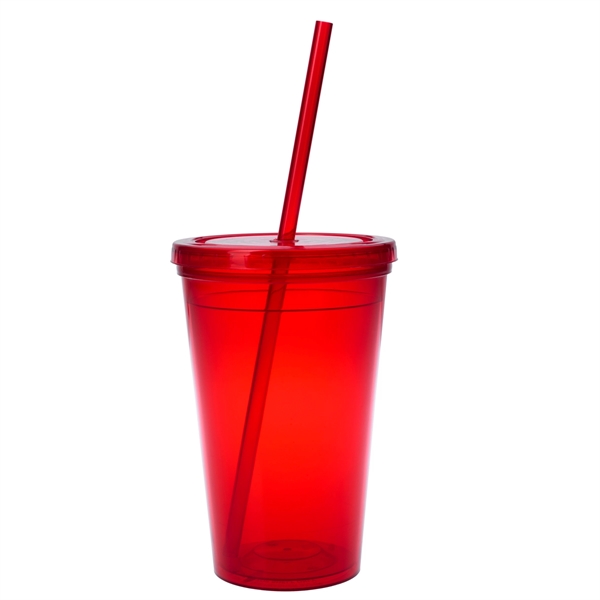 16 Oz. Sunsplash Double Wall Tumbler. Made With Up To 25%... from ASI 61125 Hit Promotional Products / Hit®