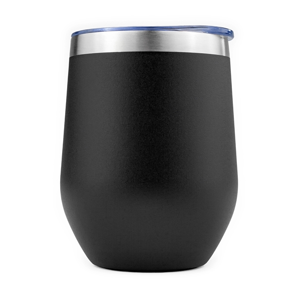 12oz. Powder Coated Stainless Steel Vacuum Insulated Wine Tumbler... from ASI 99030 Zipline / Zipline®