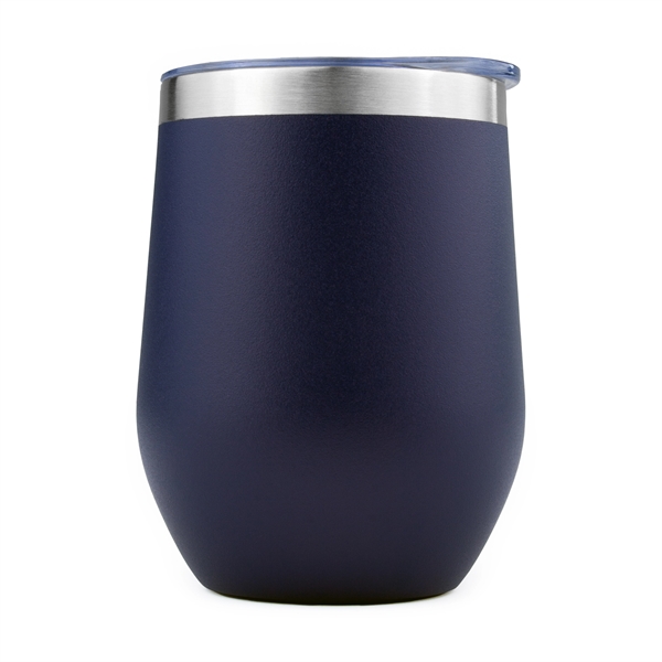 12oz. Powder Coated Stainless Steel Vacuum Insulated Wine Tumbler... from ASI 99030 Zipline / Zipline®