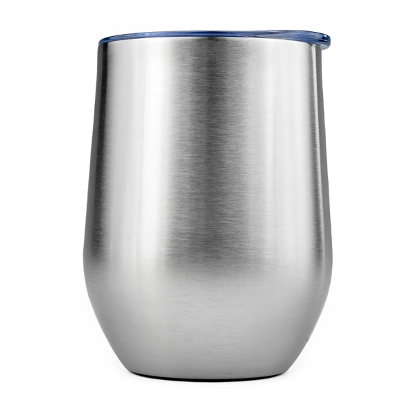12oz. Powder Coated Stainless Steel Vacuum Insulated Wine Tumbler... from ASI 99030 Zipline / Zipline®