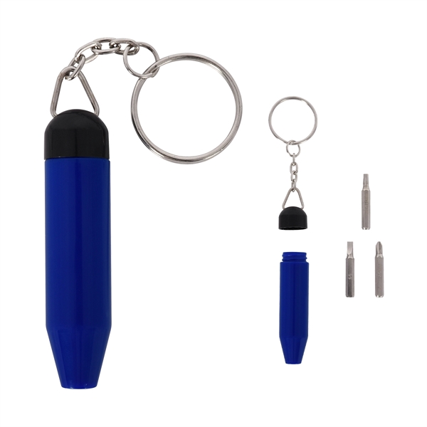 Mini tool keychain kit with a flathead screwdriver.... from ASI 61125 Hit Promotional Products / Hit®
