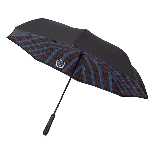 48" arc Soho inversion umbrella with a metal shaft, pongee material,... from ASI 61125 Hit Promotional Products / Hit®