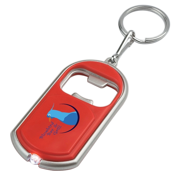Bottle opener key chain with LED light.... from ASI 61125 Hit Promotional Products / Hit®