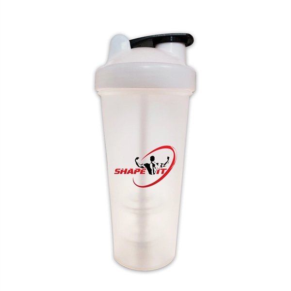 27 ounce plastic Perfect shaker bottle with mixing pole in cap.... from ASI 31978 Admanline