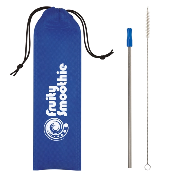 11" x 3 1/8" straw kit that includes a reusable stainless... from ASI 61125 Hit Promotional Products / Hit®
