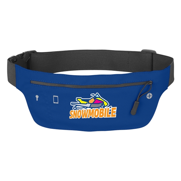 Running Belt Fanny Pack. Lg Zippered Front Pocket. Inside Key Pocket.... from ASI 61125 Hit Promotional Products / Hit®