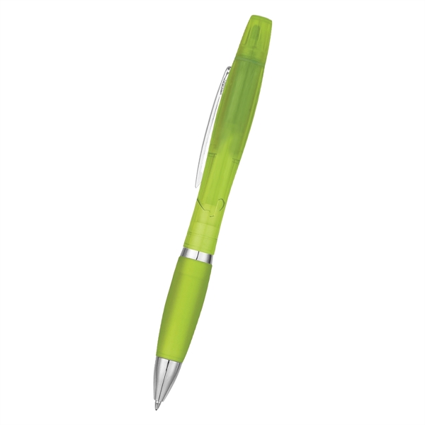 Sleek design highlighter with ballpoint pen.... from ASI 61125 Hit Promotional Products / Hit®