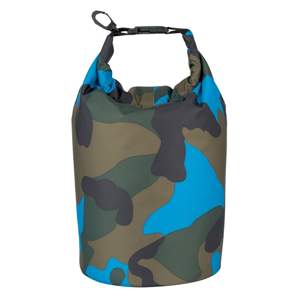 5-liter camo waterproof dry bag made of 210T ripstop polyester with... from ASI 61125 Hit Promotional Products / Hit®