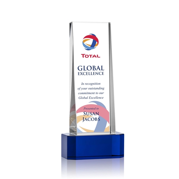 The Milnerton Optical Crystal Award on Sapphire Crystal Base features a... from ASI 84592 St Regis Group / St Regis