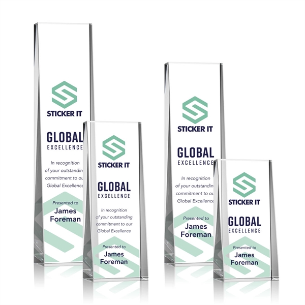 The Milnerton Optical Crystal Award is a freestanding tower with a... from ASI 84592 St Regis Group / St Regis